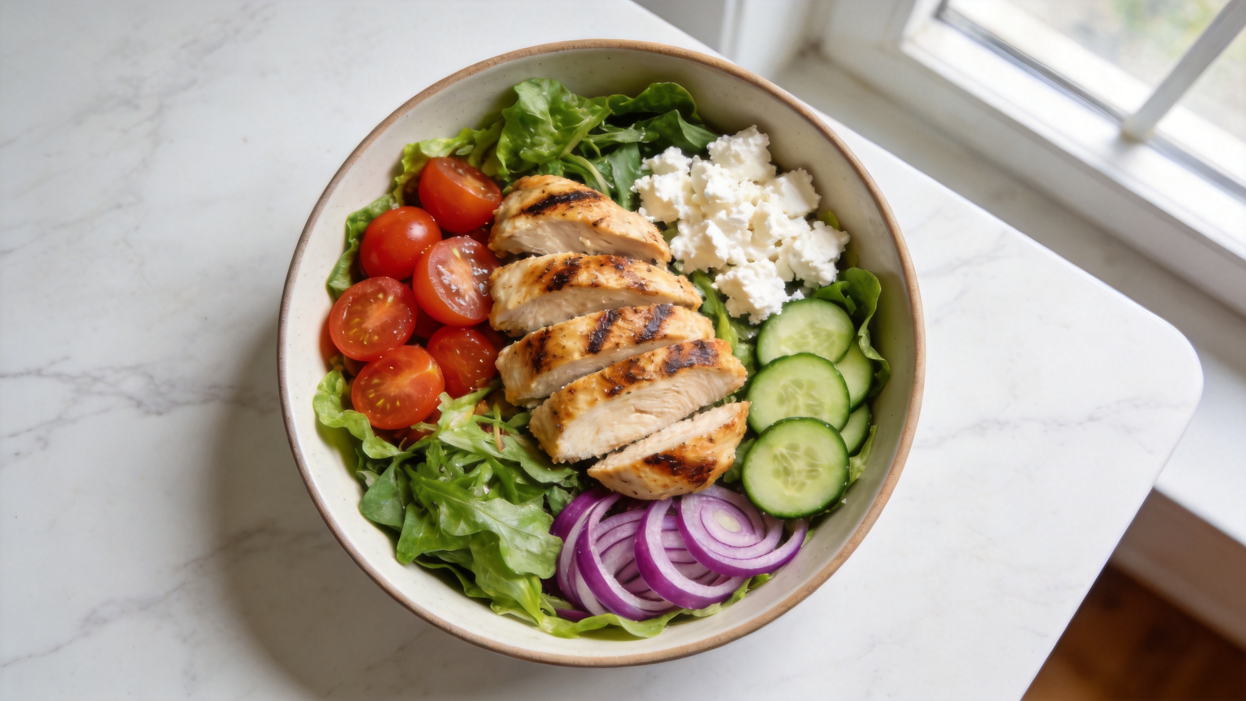 Grilled Chicken Salad with Lemon Vinaigrette