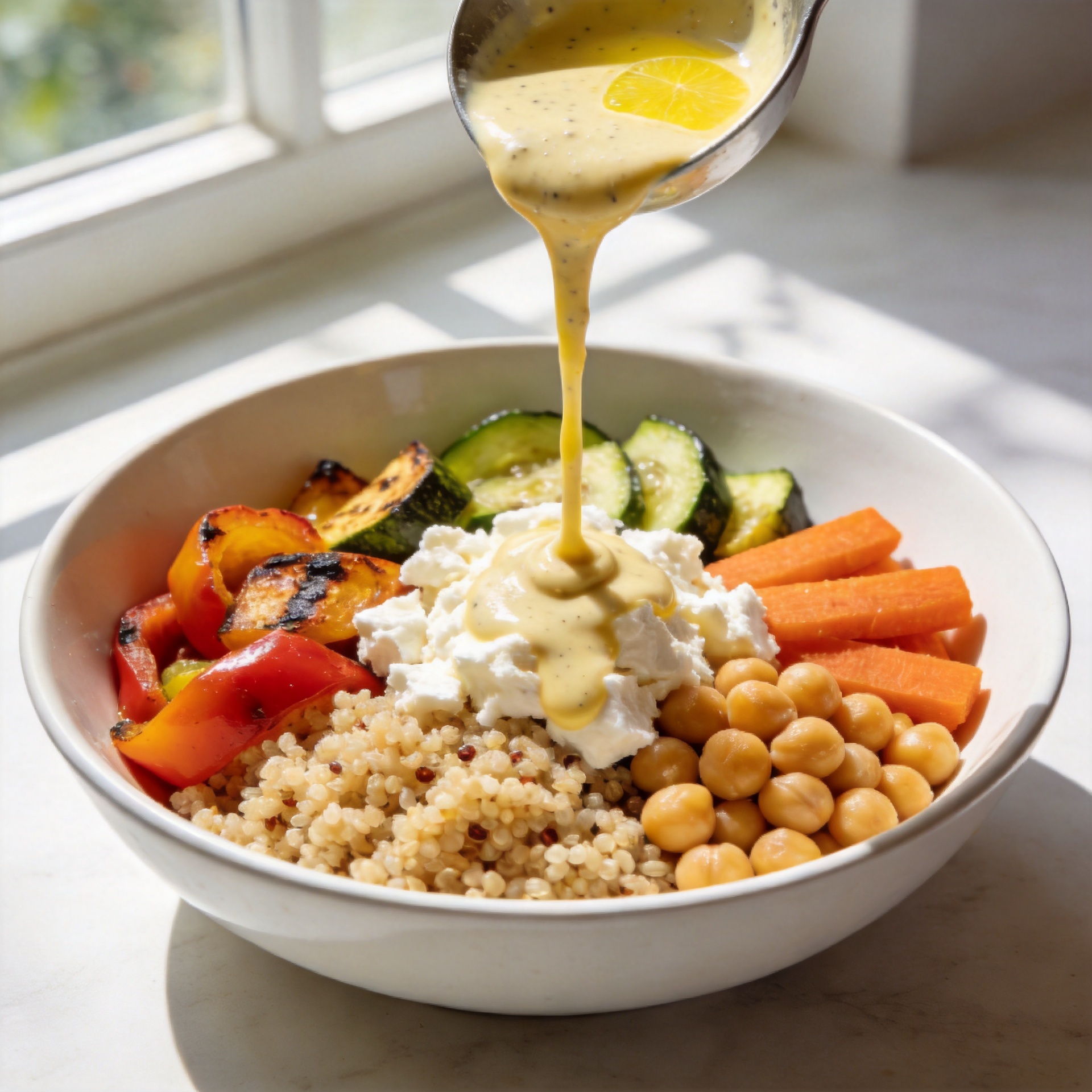 Mediterranean Quinoa Chickpea Bowl