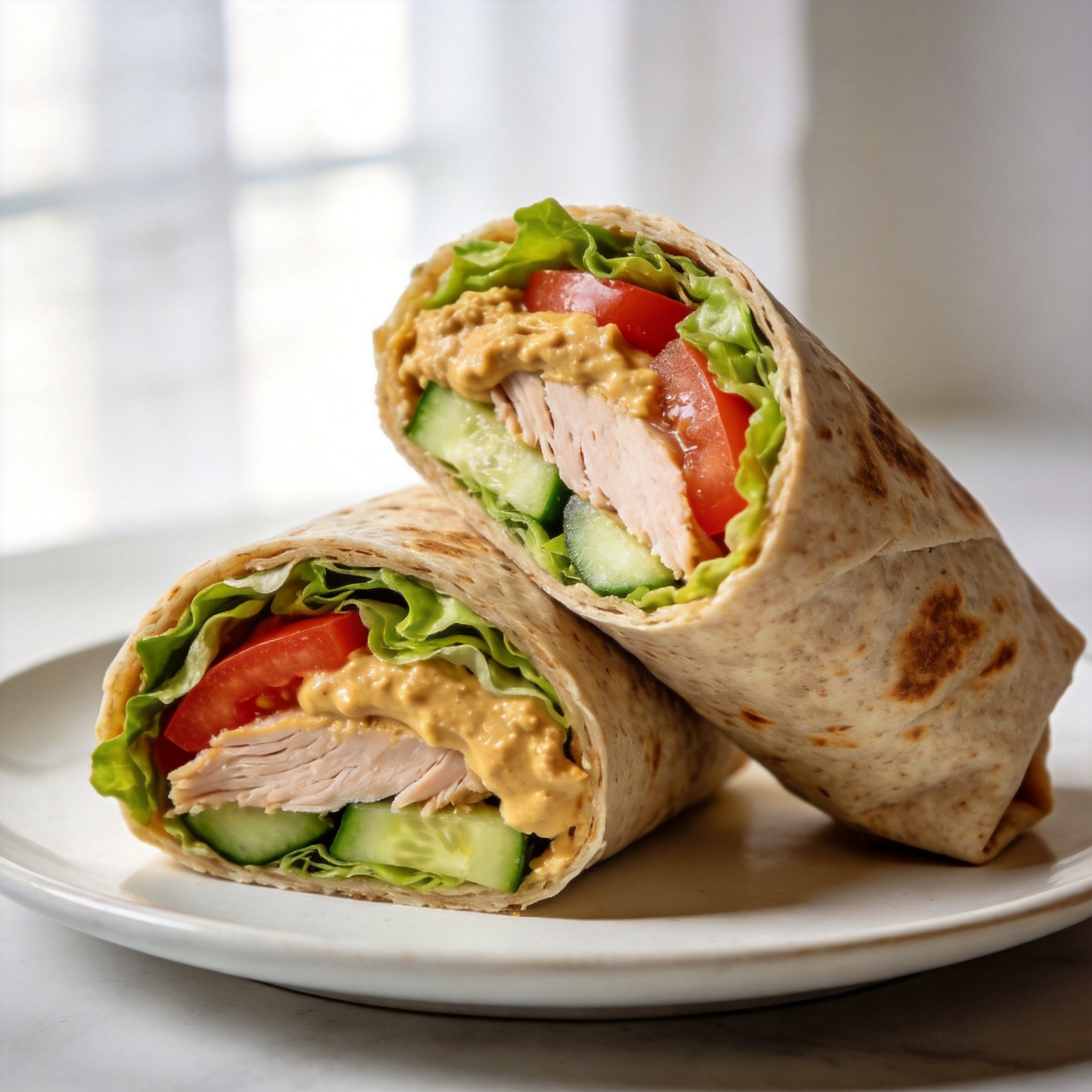 Turkey Hummus Wrap
